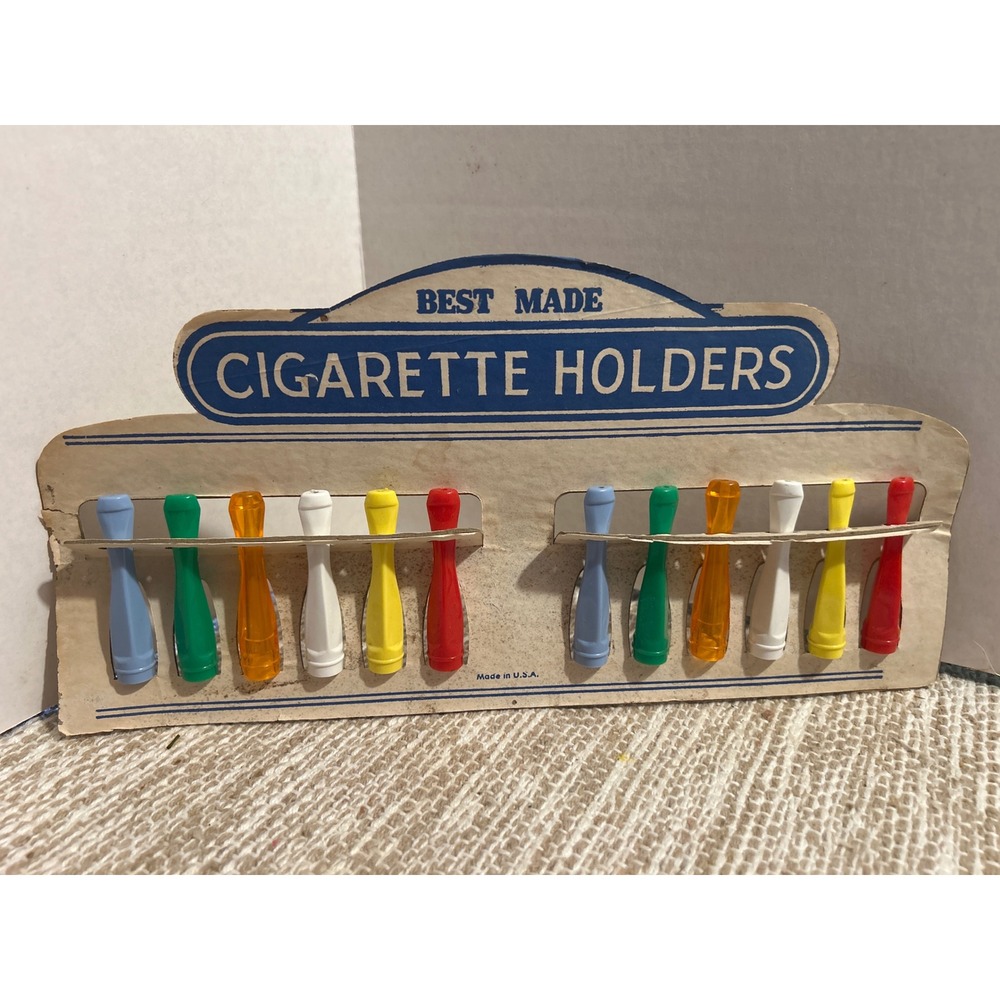 Vintage Best Made Cigarette Holders Mid Century Store Display 12pc USA Retro